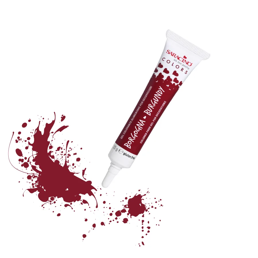 Colori in gel bordeaux, verpakking van 20 g