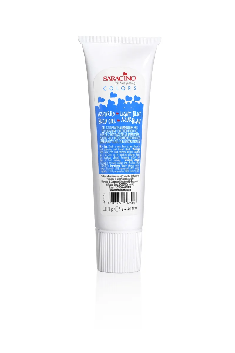 Colori in gel lichtblauw, verpakking van 100 g