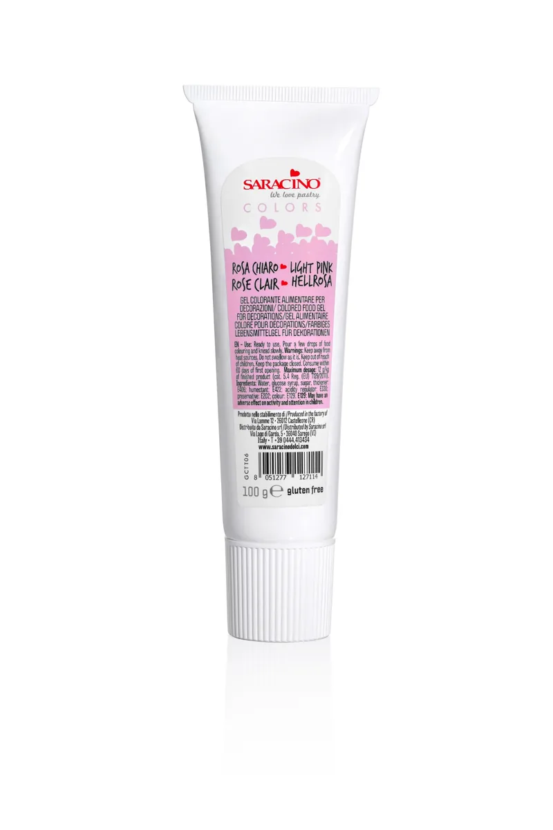 Colori in gel lichtroze, verpakking van 100 g