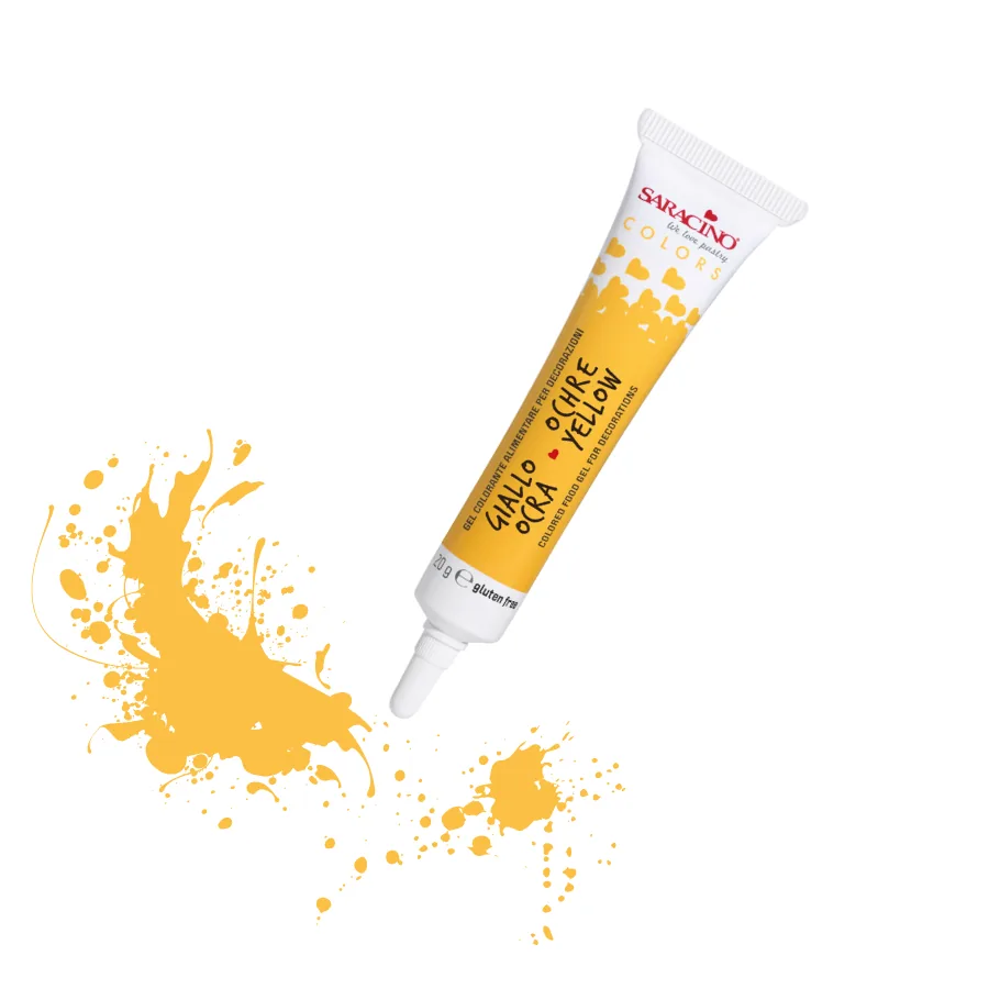 Colori in gel okergeel, verpakking van 20 g