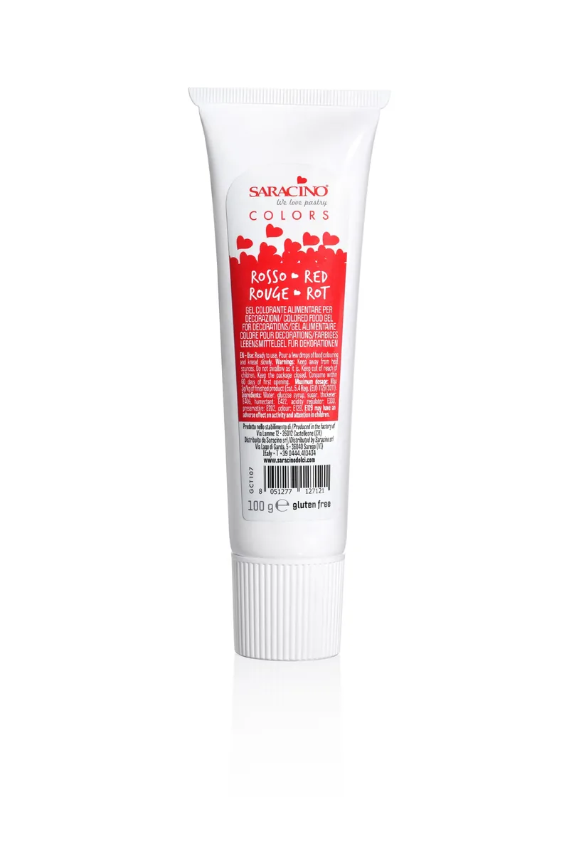 Colori in gel rood, verpakking van 100 g