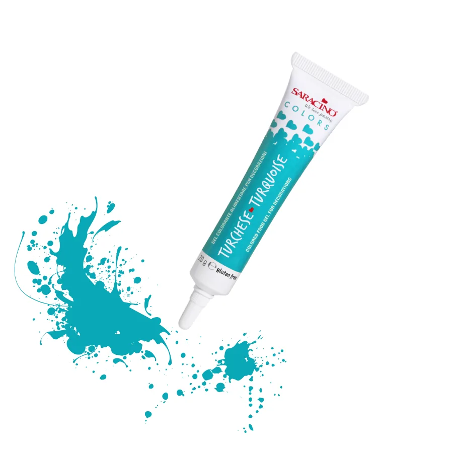 Colori in gel turquoise, verpakking van 20 g