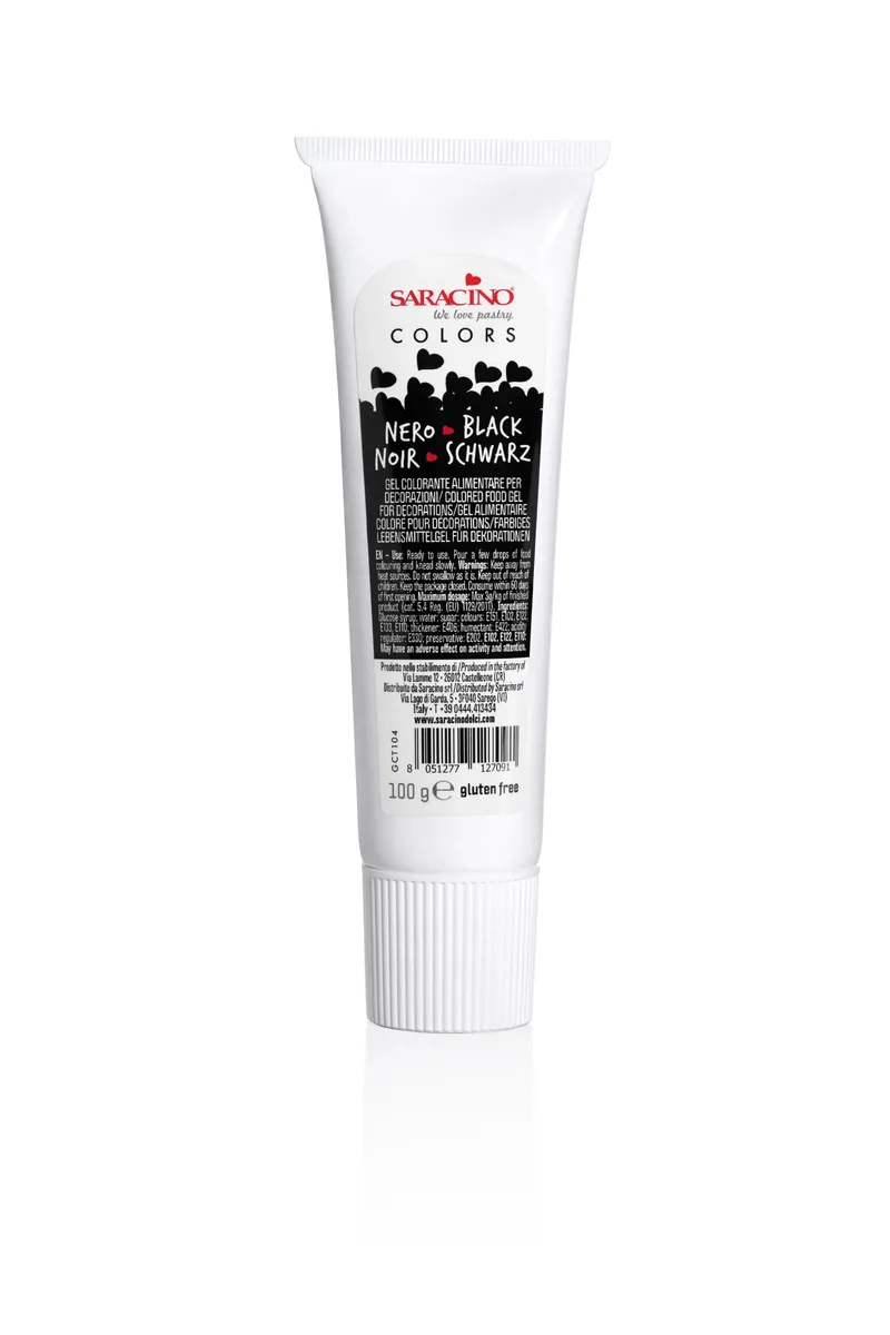 Colori in gel zwart, verpakking van 100 g
