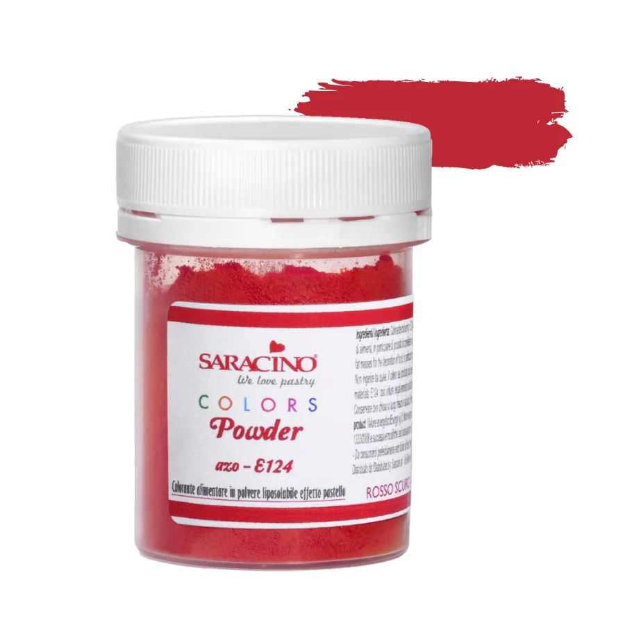 Colori in polvere donkerrood, verpakking van 5 g
