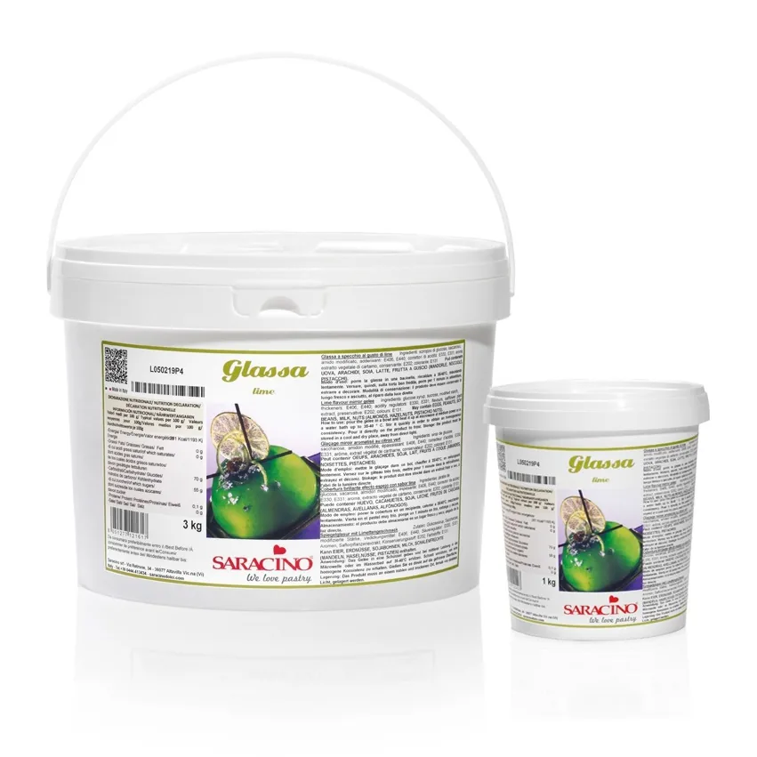 Glassa a specchio limoen, verpakking van 3 kg