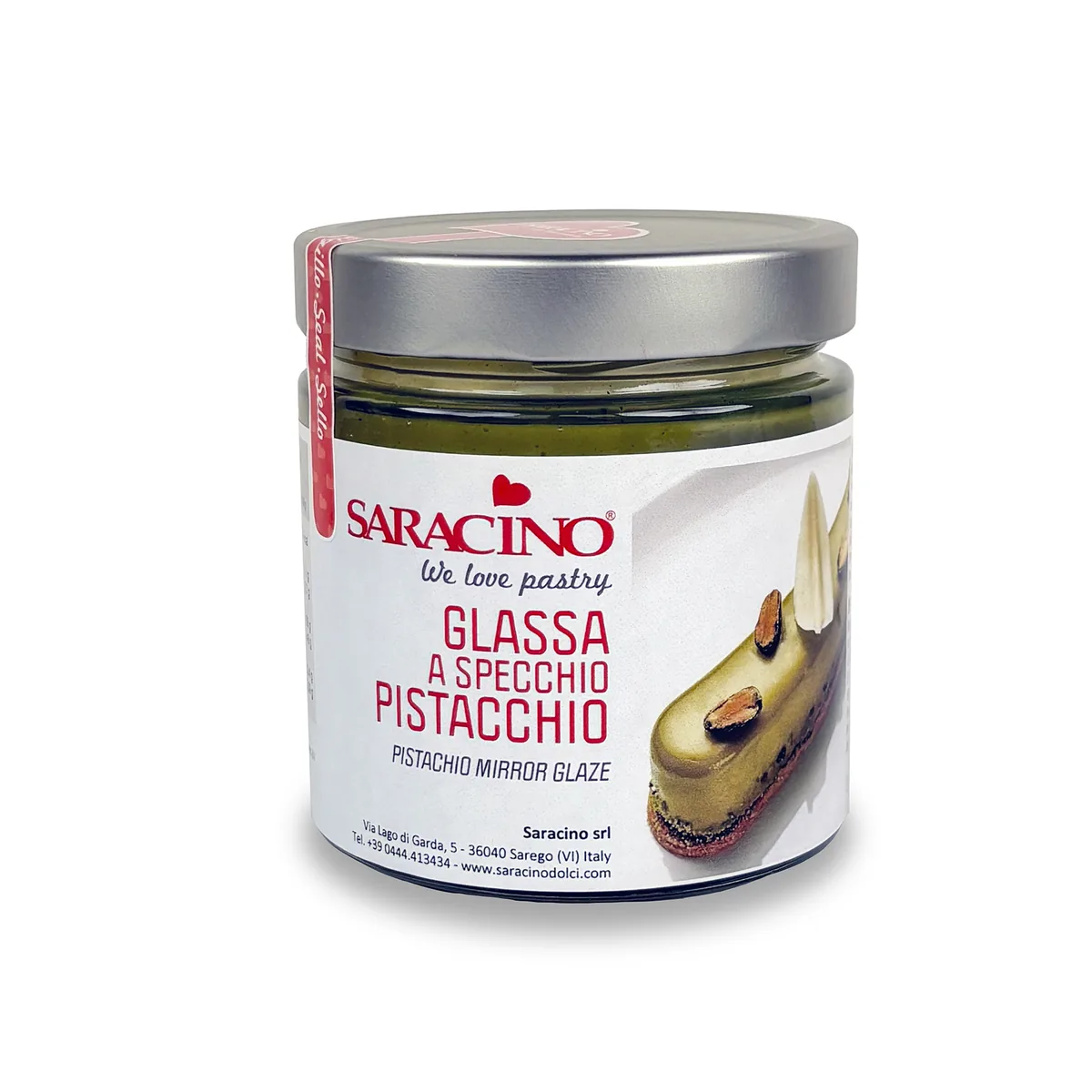 Glassa a specchio pistache, verpakking van 350 g