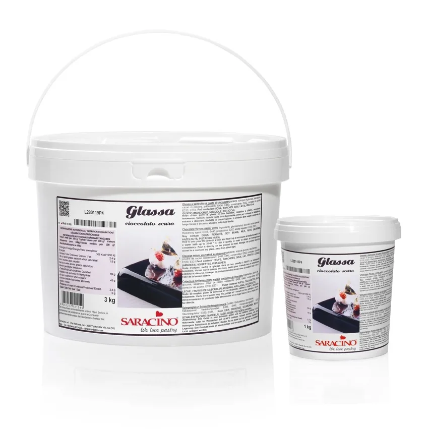 Glassa a specchio pure chocolade, verpakking van 3 kg