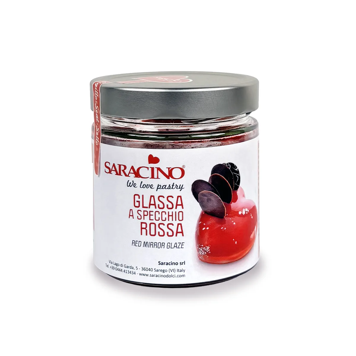 Glassa a specchio rood, verpakking van 350 g