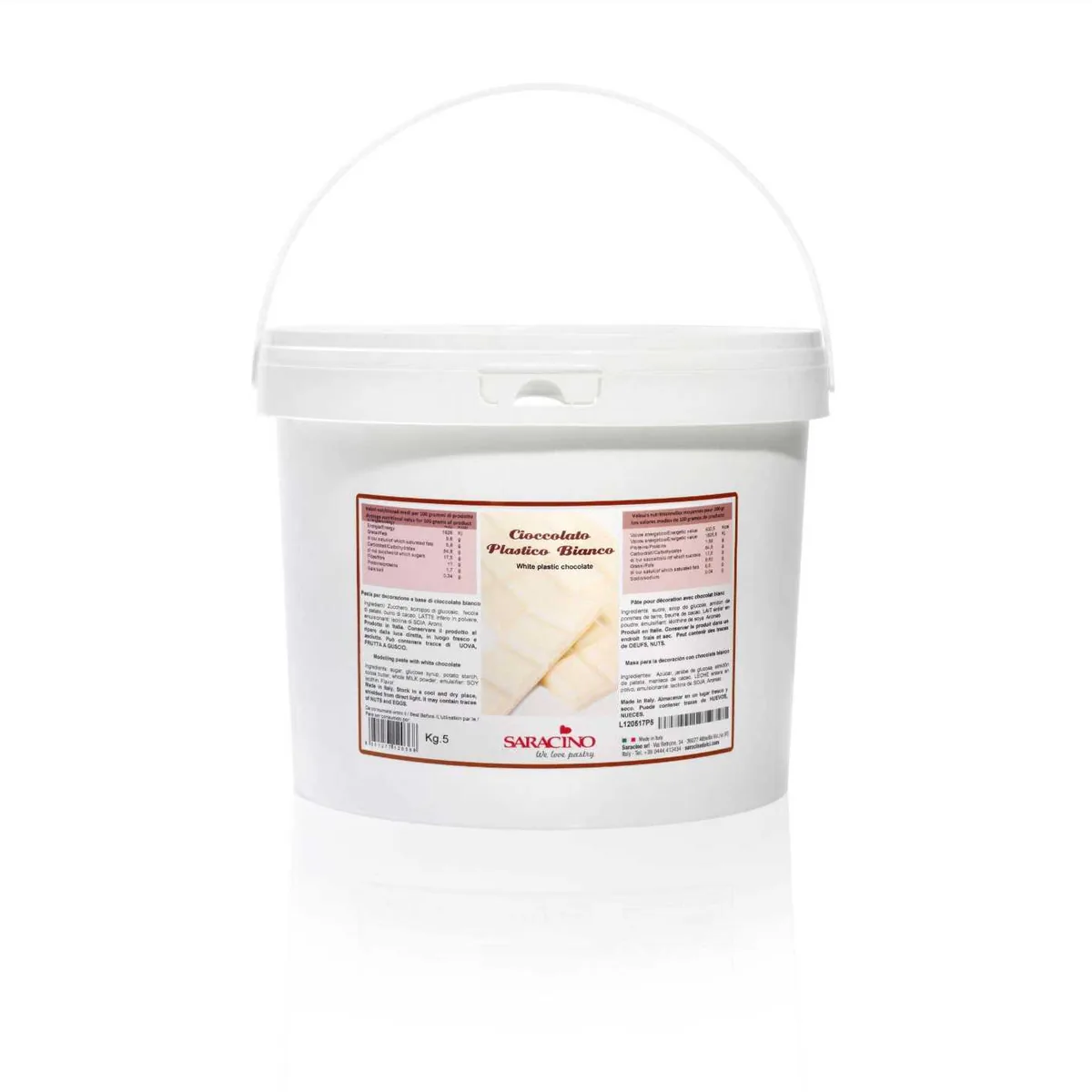 Modelling Chocolate wit, verpakking van 5 kg
